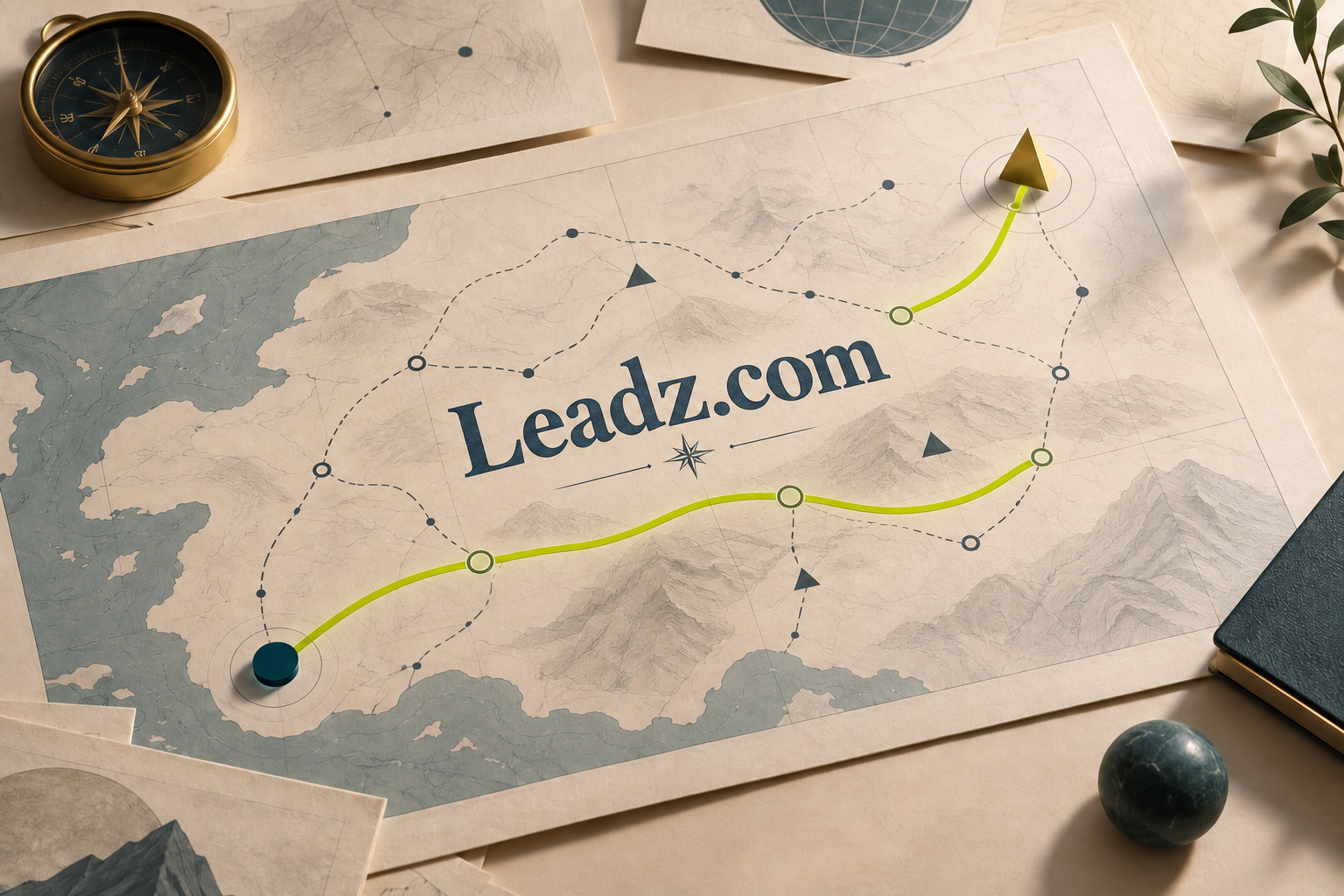 An architectural setting for the Leadz.com brand